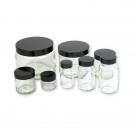 Squat and Powder Glass Jars