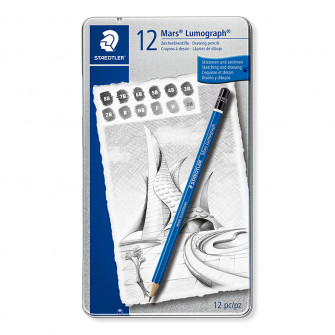 STAEDTLER Mars Lumograph Pencil 12 Set