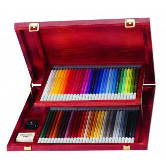 STABILO CarbOthello Pastel Pencil Set of 60 in Wooden Box