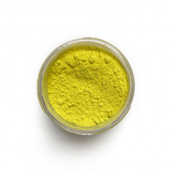 Cadmium Yellow Lemon pigment in a 15ml jar.