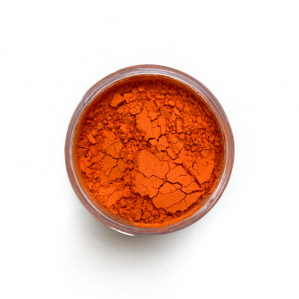 Lead Red pigment in a 15ml jar.