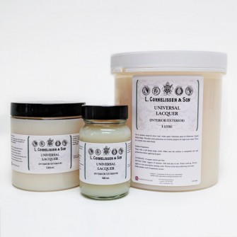 Universal Lacquer in 60ml, 120ml and 1L.