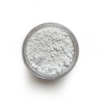 Zinc White pigment in a 15 ml jar.