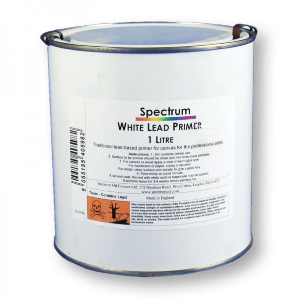 Spectrum White Lead Primer Primers and Sealers Canvas and Supports