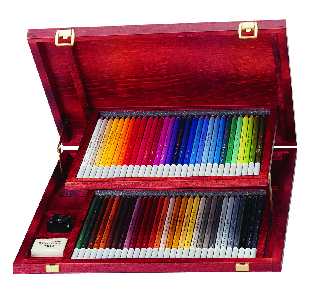 STABILO CarbOthello Pastel Pencil Set of 60 in Wooden Box