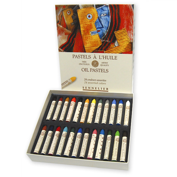 Sennelier 24 Assorted Oil Pastels - Oil Pastel Sets - Pastels