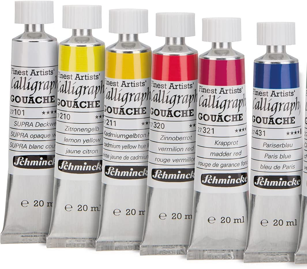 Schmincke Calligraphy Gouache Gouache Watercolour Gouache & Egg Tempera