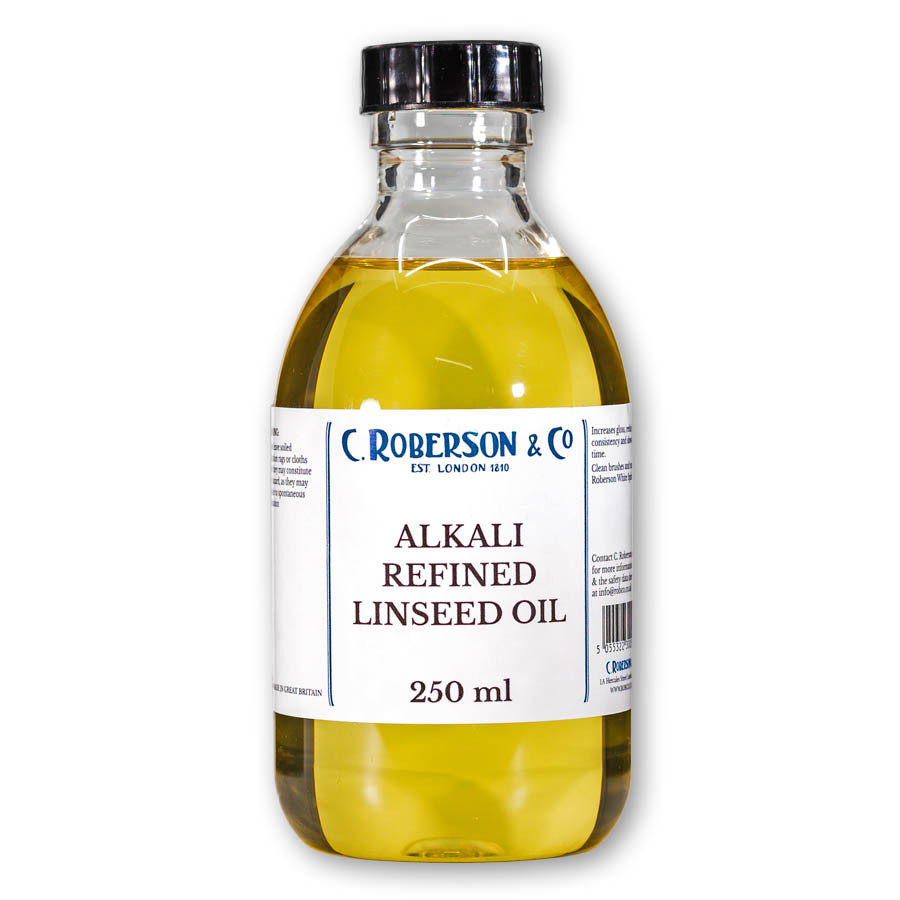 Roberson Refined Linseed Oil Linseed and Cold Pressed Oil Oils and