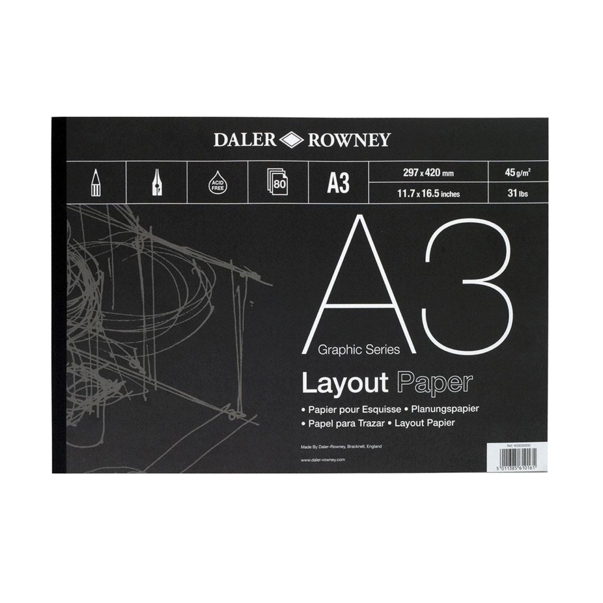 Daler Layout Pad - Layout and Tracing Pads - Paper