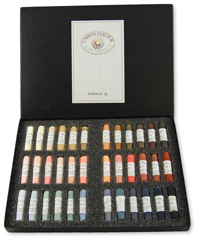 Unison 36 Standard Portrait Pastels Soft Pastel Sets Pastels