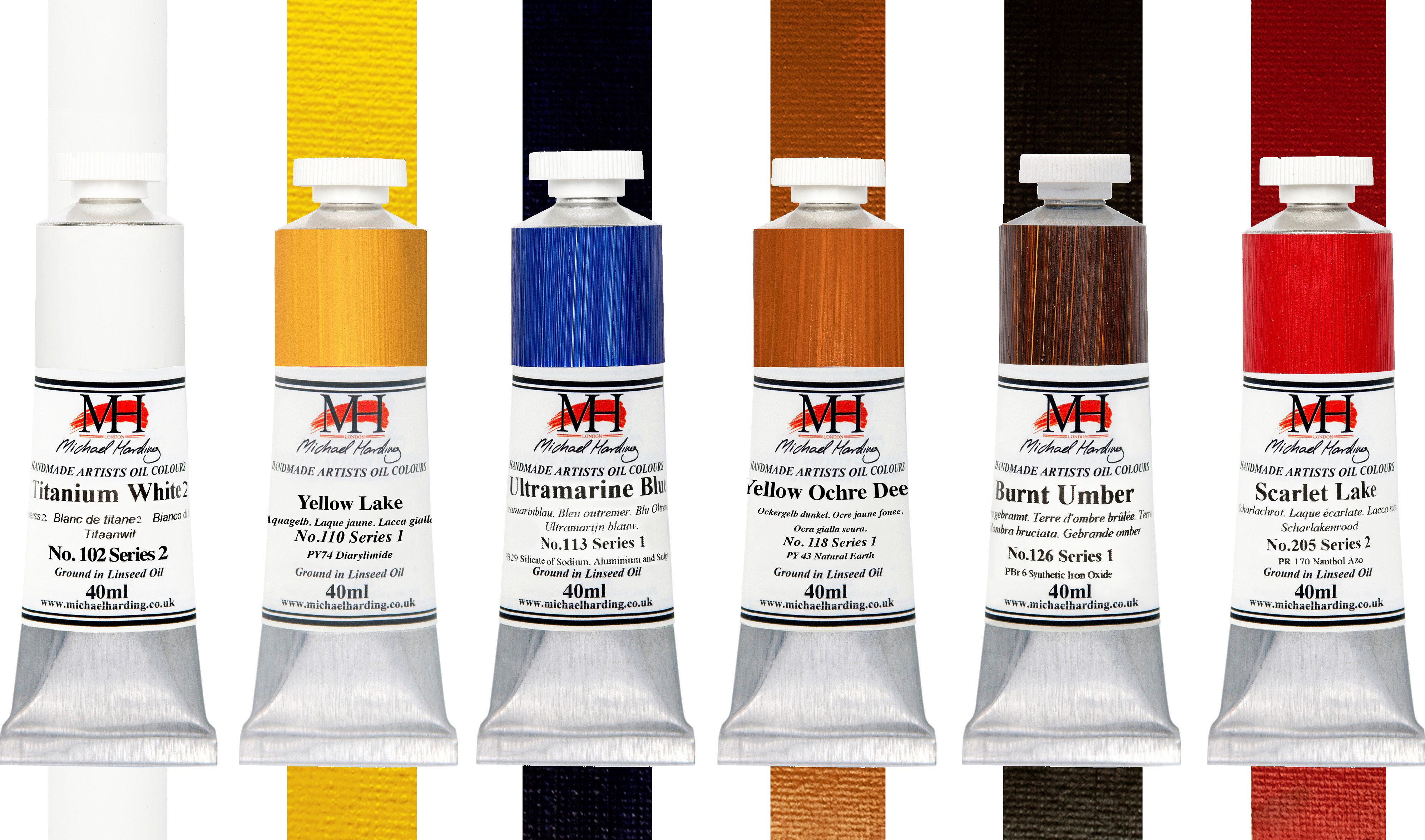 Michael Harding Artists Oils Introductory Set of 6 40ml