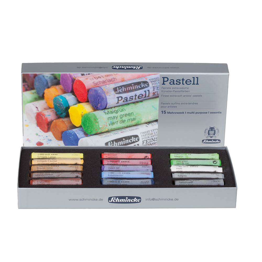 Schmincke Pastels Cardboard Set of 15 Soft Pastel Sets Pastels