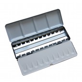 Empty Watercolour box for 24 half pans