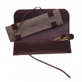 Leather Fitzrovia Pencil and Brush Case