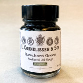 Cornelissen Historical Inks, Hawthorn Green Ink 30ml