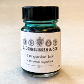 Cornelissen Historical Inks, Turquoise Ink 30ml