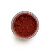 Red Ochre pigment in a 15ml jar.