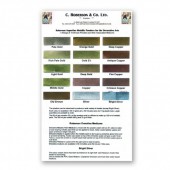 Roberson Bronze Powder Shade Card A4