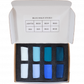 Unison Pastels Mini Set, Blue Half Stick 8