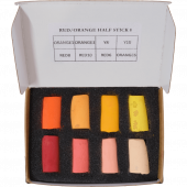 Unison Pastels Mini Set, Red/ Orange Half Stick 8