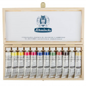 Schmincke Calligraphy Gouache Set in Wooden Box,  12 x 20 ml