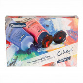 Schmincke College Acrylic Set, 5 x 75ml Tubes in a Cardboard Box