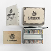 Schmincke Horadam Retro Watercolour Set, 8 x Half Pans, Enamelled Metal Box