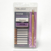William Mitchell Poster Pen, 8 Assorted Nibs and Pen Holder