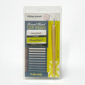 William Mitchell Round Hand Left Oblique 10 Assorted Nibs and Pen Holder