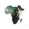 Passport Map, Africa, A2 poster print