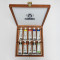 Schmincke Mussini Set 10 x 35 ml tubes, Wooden Box