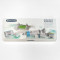 Schmincke Horadam Aquarell Set, 12 Half Pans, 6 Whole Pans, Enamelled Metal Box in Leather Case
