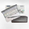 Schmincke Horadam Aquarell Set, 12 Half Pans, 6 Whole Pans, Enamelled Metal Box in Leather Case