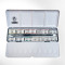 Schmincke Horadam Aquarell Set, 12 Half Pans, 6 Whole Pans, Enamelled Metal Box in Leather Case
